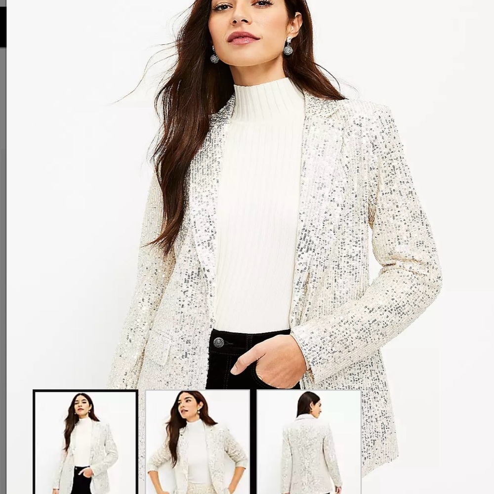 NWT LOFT SEQUIN BLAZER
